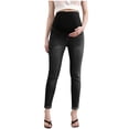 thumbnail image 6 of Bixock Maternity Jeans High Waist Over The Belly Stretchy Maternity Leggings Breathable Pregnancy Pants Soft Active Casual Maternity Clothings, 6 of 6