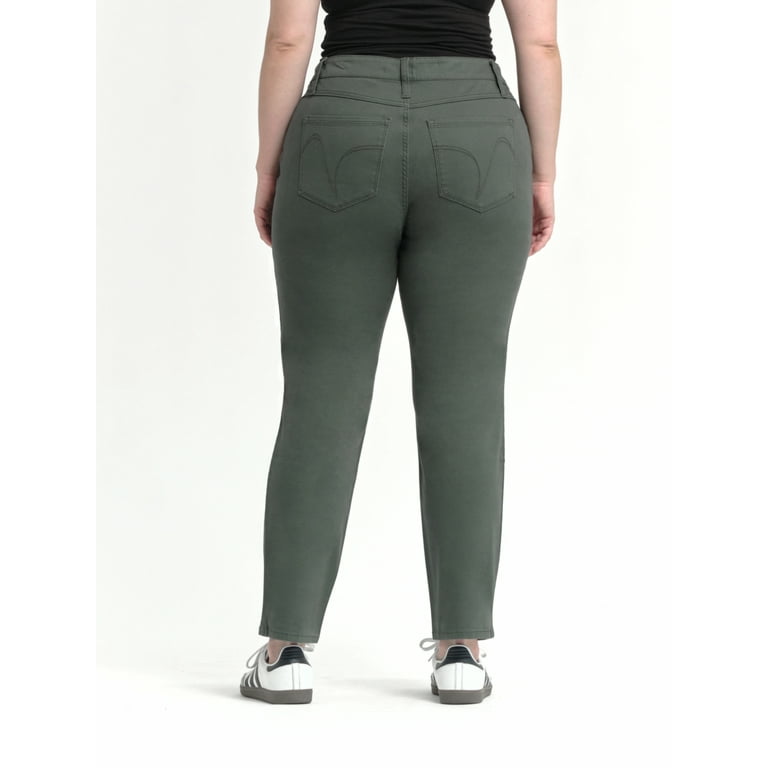 Plus size green jeggings online