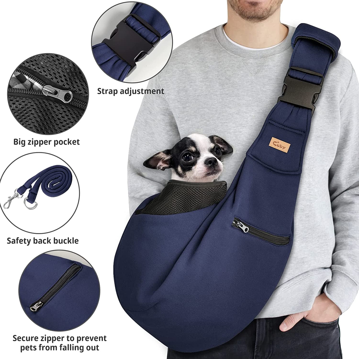 Small Pet Carrier Sling Bag For Dogs And Cats – Paw Roll