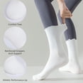 thumbnail image 3 of CEYAZYE 3 Pairs Pilates Socks with Grips Non-Slip Curling Yoga Socks Grip Socks for Ballet Dance Barefoot, 3 of 14