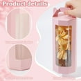 thumbnail image 2 of 10pcs Paper Gift Boxes with Clear Window 3.4 x 9.6 x 1.3 inch Octagon Kraft Package Box with Handle Pink Goodies Favor Box Wrapping Boxes Cup Boxes for Drinking Jars Glass Can Tumbler, 2 of 6
