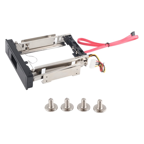 Adaptador de disco duro interno NikouMX acero inoxidable SATA II Hot Swap 3Gbps 5,25 para HDD de 3,5 pulgadas