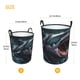 thumbnail image 3 of Fotbe Wave Chain Shark Cesto de Ropa con Asas, Cesto Impermeable de Gran Capacidad, Bolsa de Lavado para Dormitorio, Cesto de Ropa con Ruedas y Asas-Small, 3 of 6