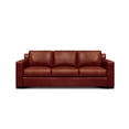 thumbnail image 6 of Pemberly Row Mid-Century Top Grain Leather Sofa in Russet Brown, 6 of 6