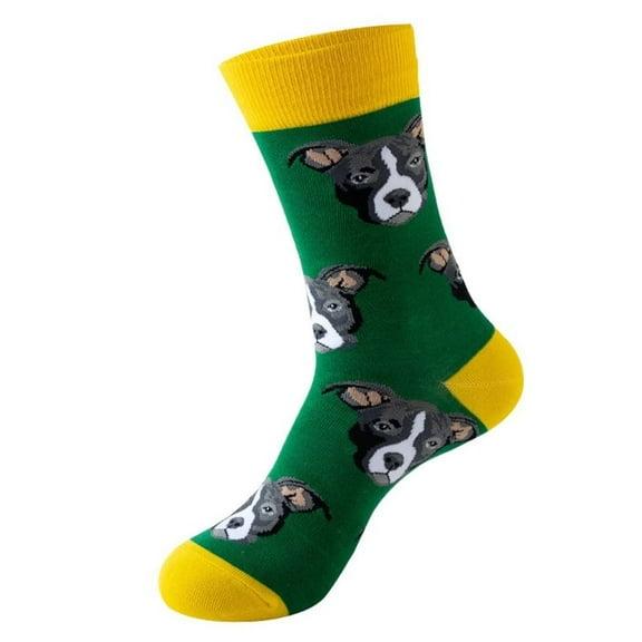 FARONZE Crew Cute Animal Pit Bull Socks,Suitable for Men and Women, 1 pair