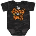thumbnail image 3 of Inktastic Thanksgiving I'll Bring the Rolls in Orange Boys or Girls Baby Bodysuit, 3 of 5