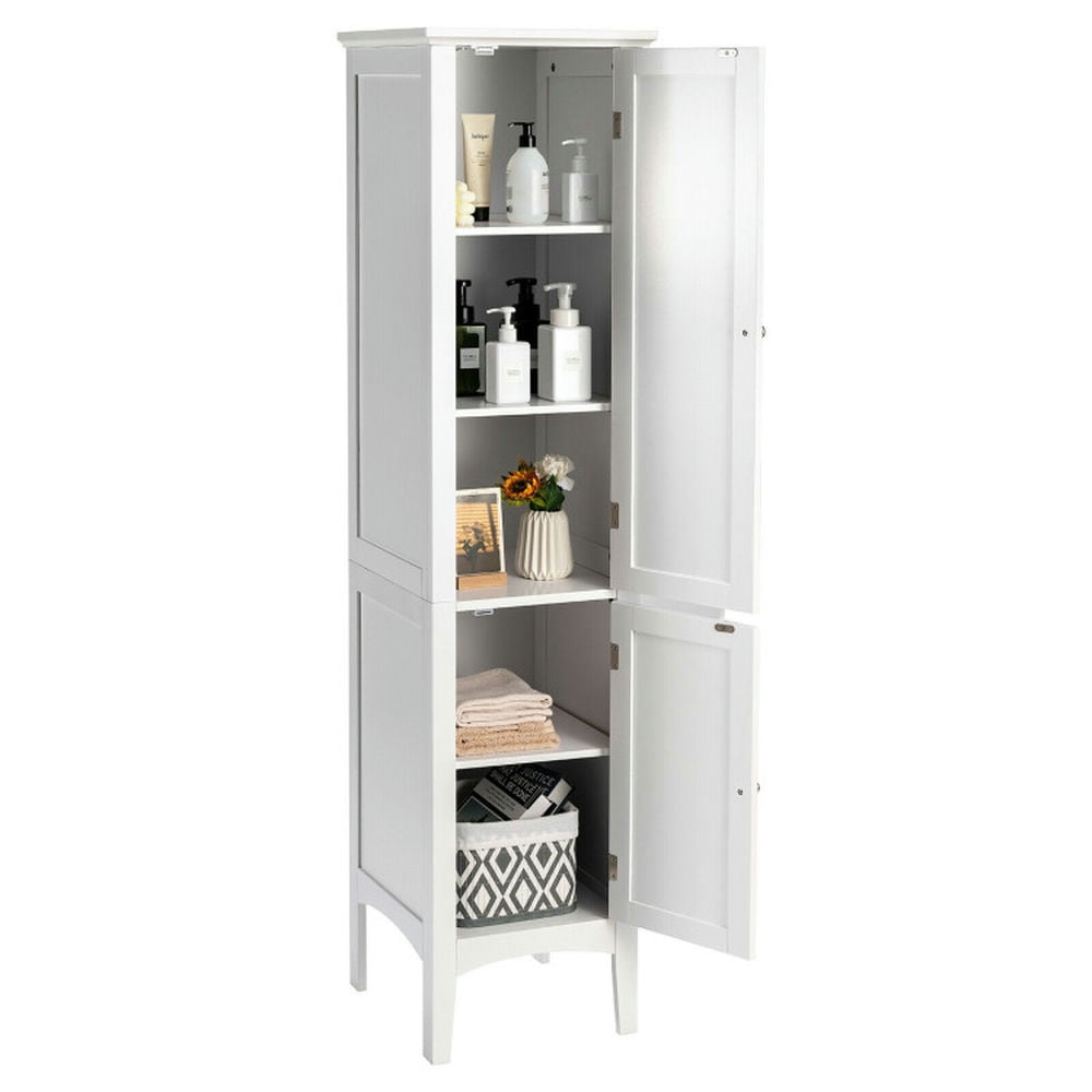 Finihen Bathroom Storage Cabinet, Bathroom Floor Cabinet, Freestanding Bathroom Storage Cabinet for Kitchen and Living Room, for Bathroom, Living Room, Bedroom, Kitchen, White Finihen Bathroom Storage Cabinet, Bathroom Floor Cabinet, Freestanding Bathroom Storage Cabinet for Kitchen and Living Room, for Bathroom, Living Room, Bedroom, Kitchen, White