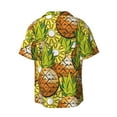 thumbnail image 2 of KLL Tropical Summer Fruit Print Men's Shirt Short Sleeve Button Down Summer Cuba Beach Shirts- Small, 2 of 7