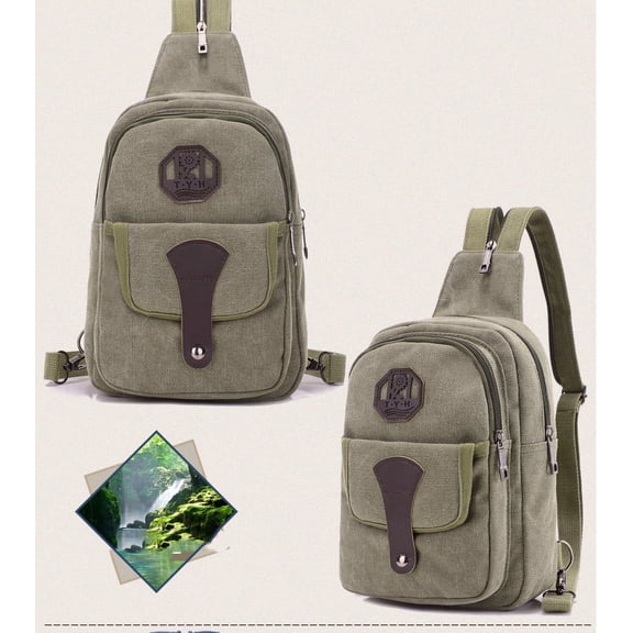 Ladies One Shoulder Crossbody Backpack Travel,Army Green