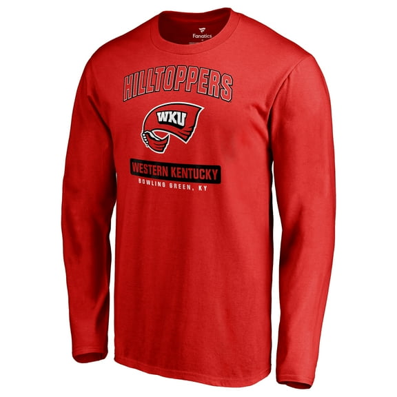 Men's Red Western Kentucky Hilltoppers Campus Icon Long Sleeve T-Shirt