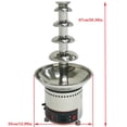 thumbnail image 2 of Chocolate Waterfall Fountain Machine 5 Tiers Commercial Chocolate Fountain Tower 304 Stainless Steel 110V, 2 of 11