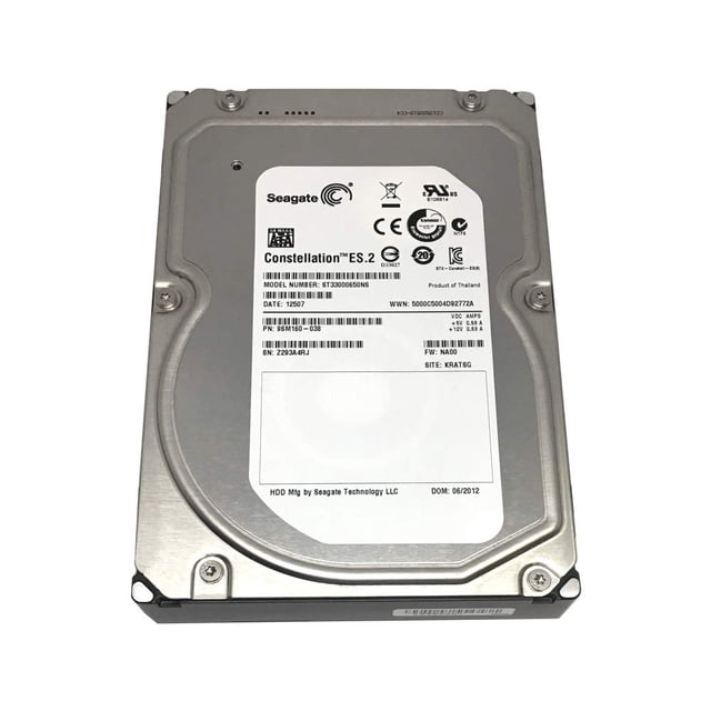Disco duro empresarial Seagate Constellation ES.2 ST33000650NS reacondicionado de 3 TB, 7200 RPM, 64