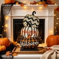 thumbnail image 5 of AZXY Halloween Decorations Stacked Wooden Pumpkin Tabletop Sign, Halloween Decor, Halloween Pumpkins, Halloween Indoor Decor, Halloween Party Decor, Happy Halloween Table Ornament for Home Display, 5 of 7