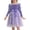 Purple, variant on Ardorlove Kids Girls Long Sleeve Velvet Tulle Dress Square Neck Tutu Princess Dress for Wedding Birthday Commemorative Day Party