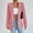 Pink, variant on Jacenvly 2024 Blazers for Women Clearance Lapels Long Sleeve Mid-Length Office Suit Blouse Pocket Solid Cardigan Coat Soft Comfort Fashion Dignified Slimming Top
