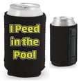 thumbnail image 1 of I Peed in the Pool Magnetic Can Coolie (Black), 1 of 4
