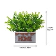thumbnail image 2 of Simulación De Planta En Maceta, Planta Verde, Bonsái, Hoja De Eucalipto, Escritorio, Rectángulo, Decoración Del Hogar, Fotografía, Pequeñas Plantas Verdes, Adorno De Decoración En Maceta De Madera Minnieouse HA022460-00, 2 of 7