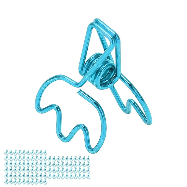 Clips Para Carpetas, Forma De Corona Metal Fuerte Fuerza De Sujeción Clips Para Carpetas De Oficina 100 Piezas Para Ropa Para Certificados Para Boletos Anggrek Otros
