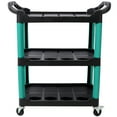 thumbnail image 2 of 【LuckyNote】3 Tier Rolling Auto Detail Cart With Wheels,Car Wash Organizer for Detailers Garage, Workshop, Repair Shop, Storage Tool, Green&Black, 2 of 10