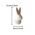 thumbnail image 3 of Uuiauoio Easter Bunny Figurine, Ceramic Rabbits for Spring Easter Decoration, Modern Art Cute Rabbit Statues for Home Decor, Office Table, Holiday Party, 3 of 6