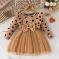 thumbnail image 2 of SUYOLL Toddler Girls Outfits Sets Cute Heart Print Bow Long Sleeve Dress with Headband Casual Beach Party Summer Fall Outfit Casual Sundress, 2 of 6