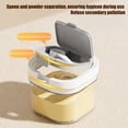 thumbnail image 2 of Shoreew Sealed Milk Powder Jar Transparent Flour Canister Airtight Cereal Container with Scoop Leakproof Food Storage Jar for Cupboard Countertop Pantry, 2 of 7