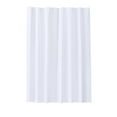 thumbnail image 3 of Plastic Shower Curtain - Water Repellent Flexible Sturdy Shower Liner for Bathroom Hotel Home Use, Easy Clean Lightweight Plastic Curtain for Shower Stall Water Protection Decor, 71*71in, White, 3 of 7