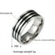 thumbnail image 4 of Anillo de gota de aceite de acero inoxidable de 8 mm de ancho para hombre, joyería de moda sencilla, 4 of 6