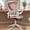 Pink, variant on Ninecer Ergonomic Mesh Office Chair with Adjustable Height and Lumbar Support, Swivel Computer Desk Chair with Flip-Up Arms, Mid Back Task Chair on Wheels, 300lbs Capacity, Black