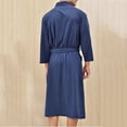 DxhmoneyHX Clearance Mens Robe Lightweight Summer Cotton Blend Bathrobe
