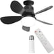 thumbnail image 1 of Ventilr de Techo con Luz Led Control Remoto, 30W, Foco Abanico de Techo Pequeño Silencioso 3000-6500K, E26/E27, 1 of 3
