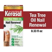 Kerasal Fungal Nail Renewal Repair Solution with Tea Tree Oil for Discolored & Damaged Nails, 0.33oz