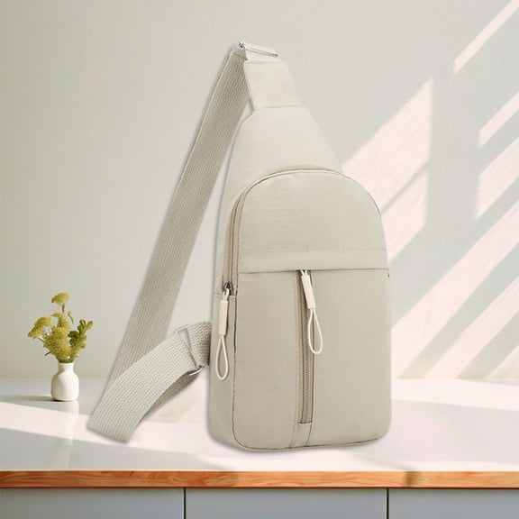 Crossbody Chest Bag for Men & Women | Lightweight Nylon & Spandex Sling, Sports Shoulder Backpack, Multipurpose Travel Daypack - Compact 30x17x10cm | Trendy, Stylish, Versatile, Unisex, 1pc