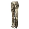 thumbnail image 4 of Lenpel Tassel Pants for Women Trendy Streetwear Tie Dye Flare Leg Trousers High Waisted Party Clubwear Pants, 4 of 4