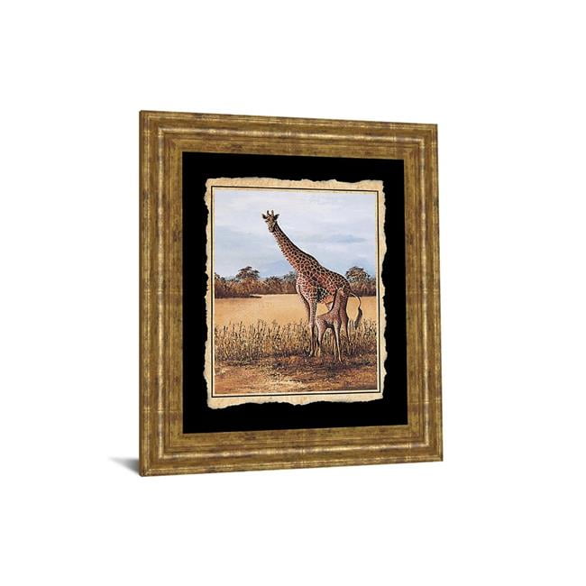 Classy Art 203 22 x 26 in. Giraffe Framed Print Wall Art - Walmart.com