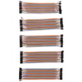 thumbnail image 2 of Cable Multicolor Hembra A Hembra De 20Cm/7,86 Pulgadas, 5 Uds., Cable De Puente De Placa De Pruebas Hembra A Hembra De 40 Pines, Kit De Cable De Cinta Hembra A Hembra Sweethay TO002947-00, 2 of 7