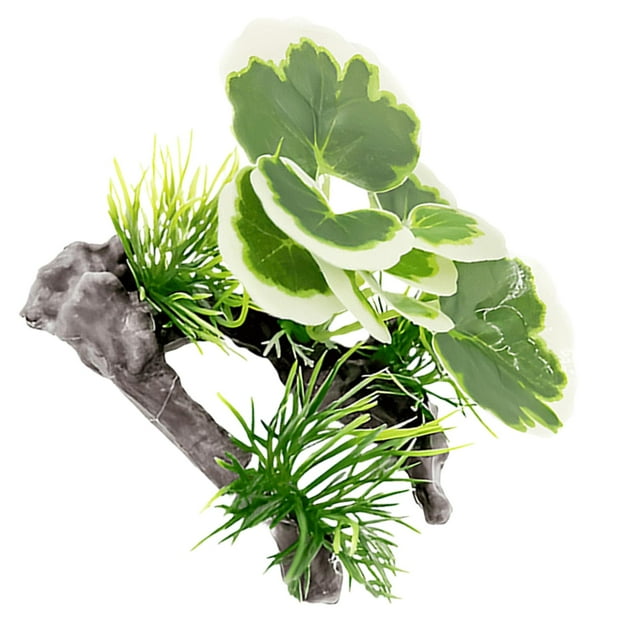 Acuario Árbol Plantas Decoraciones Diseño de base estable Plantas Accesorios Pecera Estilo D