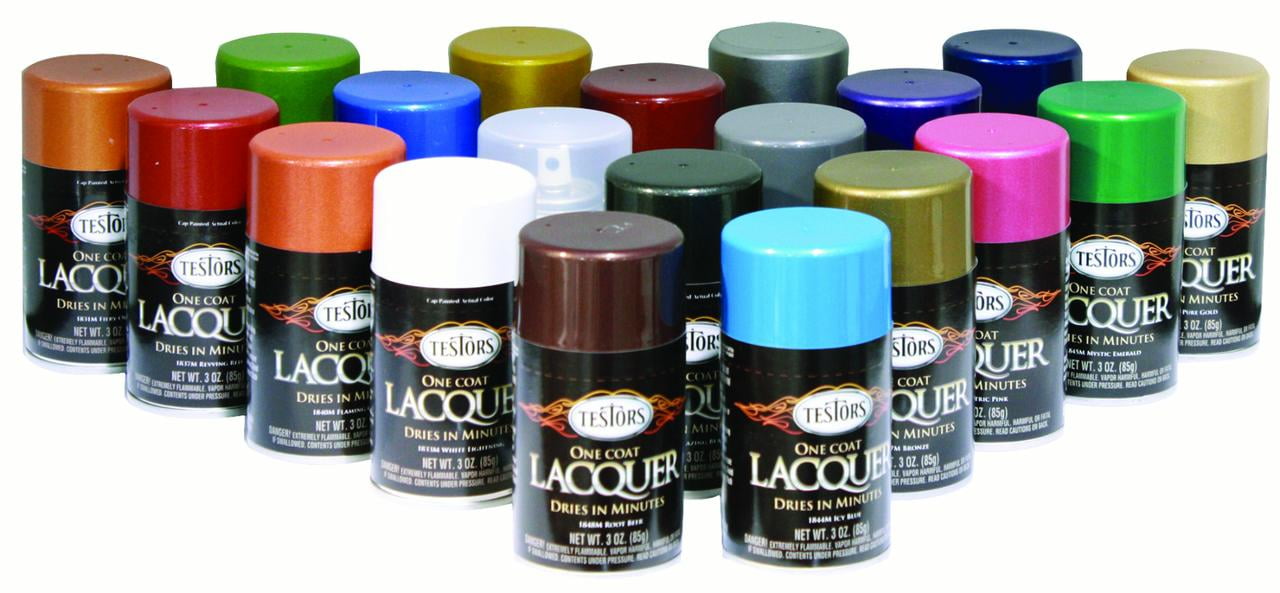 Testors One Coat Lacquer Paint, 3 oz. Spray Can, Diamond Dust