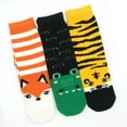 thumbnail image 6 of TeeHee Christmas Holiday Cozy Fuzzy Crew Socks 3-Pack for Women (Animals), 6 of 8