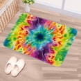thumbnail image 5 of Tie Dye Non-Slip Polyester Door Rug Chair Mat Kitchen Rugs, Machine Washable, 5 of 6