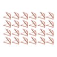 thumbnail image 2 of Card Clip Holder, Card Stand 24 Pcs Triangular Shape Exquisite Workmanship  For File Classification For Home For Office Rose Gold, 2 of 8