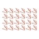 thumbnail image 4 of 24 piezas Soporte para tarjetas con clip triangular, simple, elegante, liviano, portátil, clips para tarjetas para la clasificación de archivos de oficina, oro rosa, 4 of 10