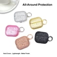 thumbnail image 4 of Dteck Sparkly Case Compatible with Samsung Galaxy Buds 3 / BudS 3 Pro (2024) Protective Case with Keychain, Shockproof Bling Matte Skin Full Body Cover,Black, 4 of 4
