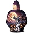 thumbnail image 2 of Spooky Halloween Night Witch Boston Terrier Glowing Pumpkins All Over Print 3D Hoodie Unisex Merch Hoodies Gentleman Dog Lover Gifts - 12015, 2 of 6