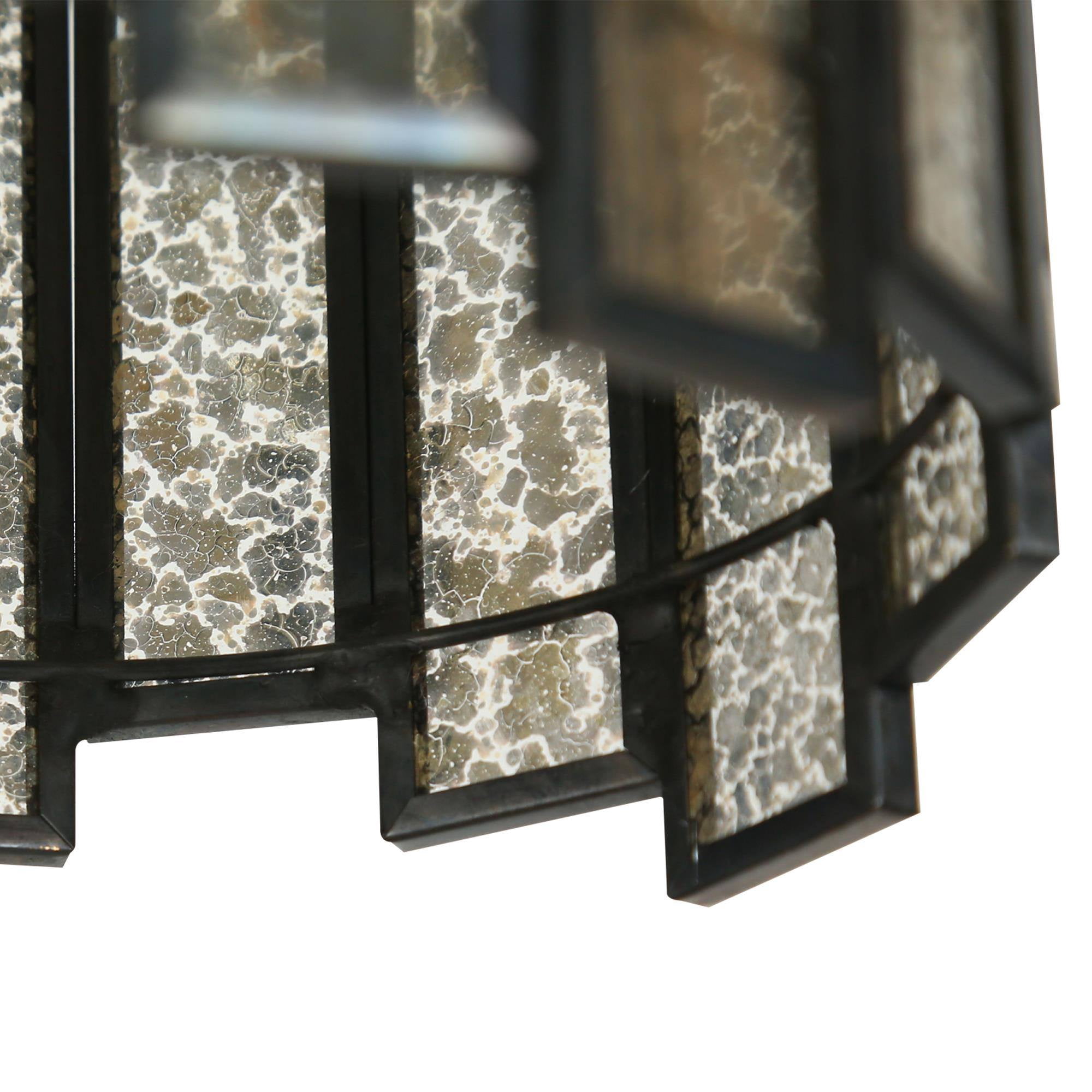 LNC 1-Light Black Pendant Light, Colored Glass-Cylinder