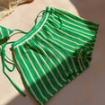thumbnail image 6 of vigerkar Sexy Halter String Striped Triangle Boyshorts Bikini Sets Bathing Suit 3 Piece (Green, L), 6 of 6