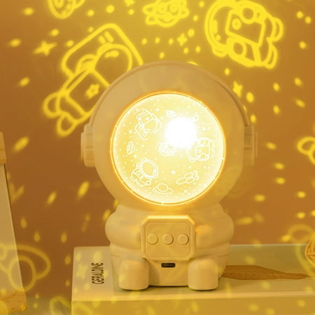 

EDFRWWS Astronaut Projector Night Light 360 Rotation Kids Toy Gifts for Bedroom (C)
