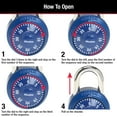 thumbnail image 3 of Master Lock Aluminum 48 mm Combination Lock, 19 mm Shackle, 2 Pack Padlock, 3 of 6