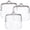 Clear/8.6x9.7x1.2cm, variant on 3PCS 3 Colors Clear Coin Purses Transparent Change Purses Waterproof PVC Kiss Lock Coins Pouches
