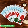 thumbnail image 2 of IZZONI 60-Pack Christmas and Holiday Gift Tags with Self-Adhesive Stickers, Assorted Designs for Present Wrapping, 2 of 6